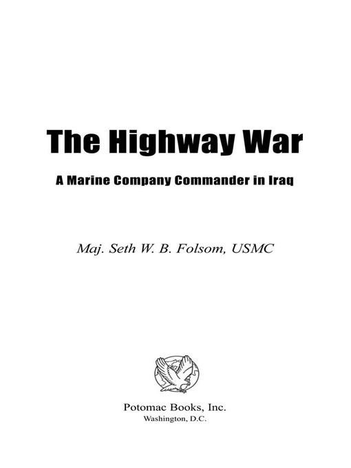 Title details for The Highway War by Maj. Seth W. B. Folsom, USMC - Available